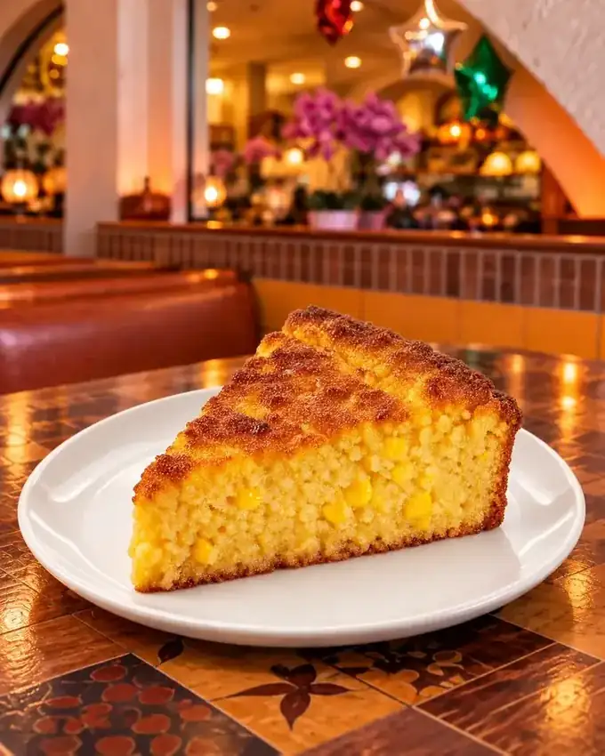 Pan de elote de La Parrilla Tap